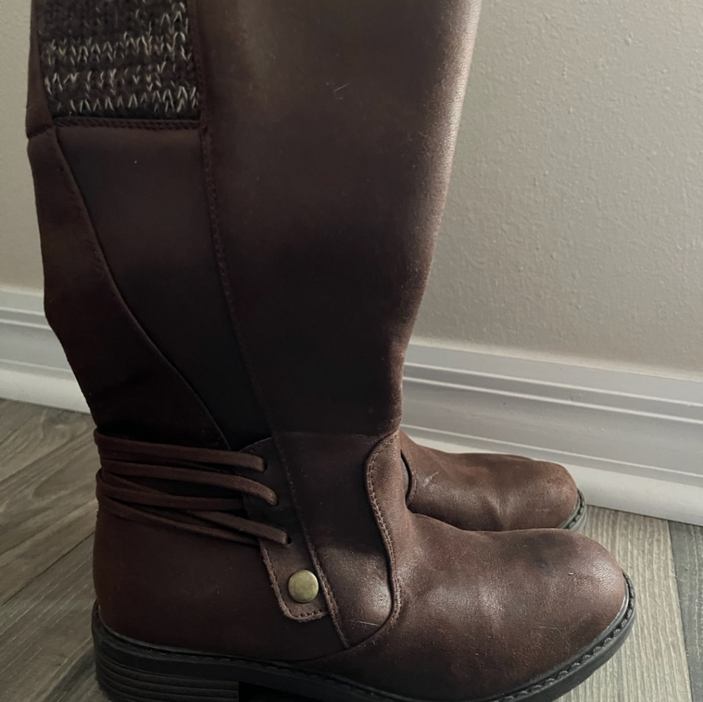Tall brown boots